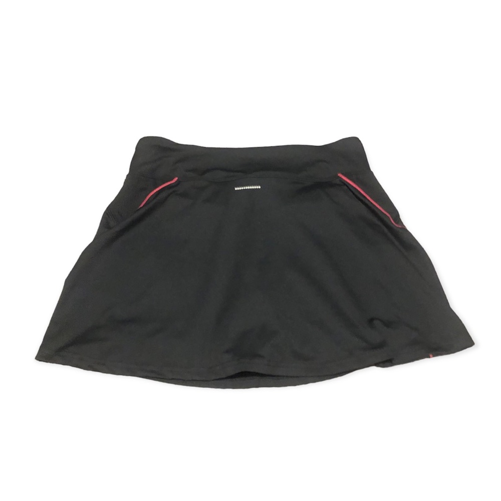 Tennis Skort. Dark Gray with Pink Piping. - Picture 2 of 6